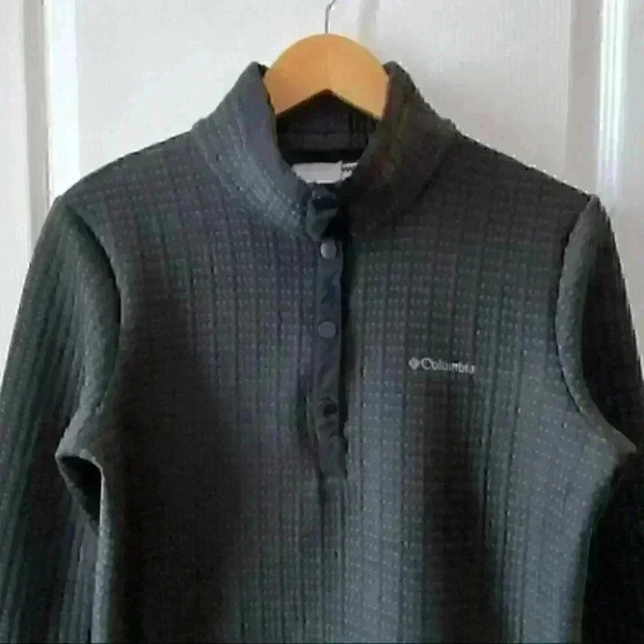 Columbia Sweater Saturday Trail Pullover  Long Sleeves Black Heather Medium - Picture 5 of 15